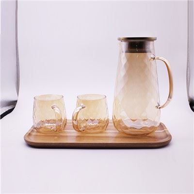 Unique Diamond Shape Borosilicate Pitcher