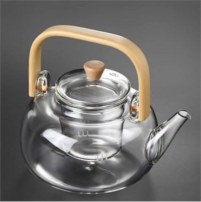 Bamboo Handle Teapot