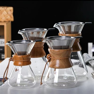 High Borosilicate Glass Hand-brewed Coffee Pot