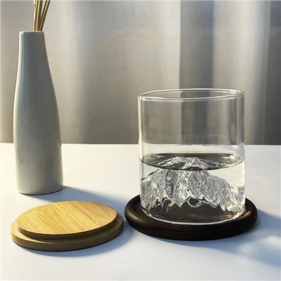 Fuji Mountain Whisky Glass Cups